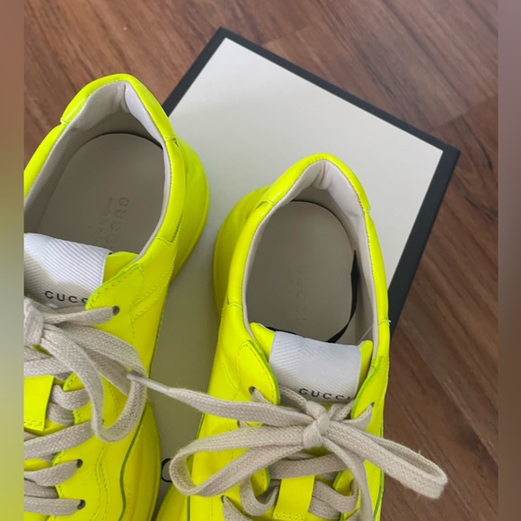 Authentic Neon Yellow Gucci sneakers. HARD TO FIND - Picture 2 of 7